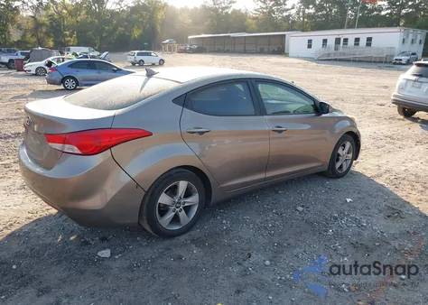 2013 Hyundai Elantra Gls from USA, damaged, VIN 5NPDH4AE1DH163115